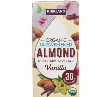 kirkland unsweetened almond milk